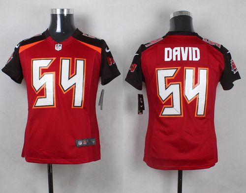 Nike Buccaneers #54 Lavonte David Red Team Color Youth Stitched NFL New Elite Jersey - Click Image to Close